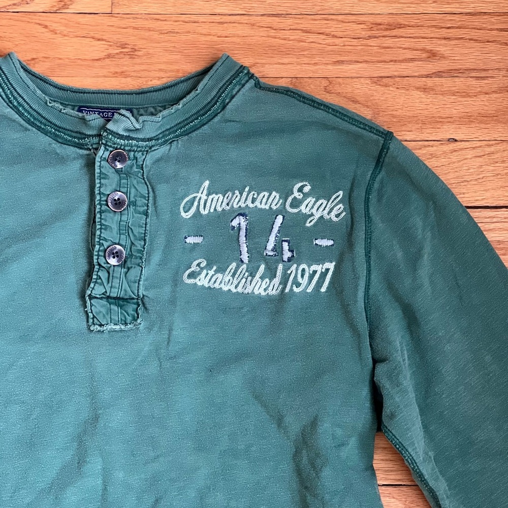 Vintage American eagle henley long sleeve